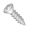 #10 x 2 Type AB Self-Tapping Screws/Phillips/Oval Head / 18-8 Stainless Steel (Carton: 1,000 pcs)
