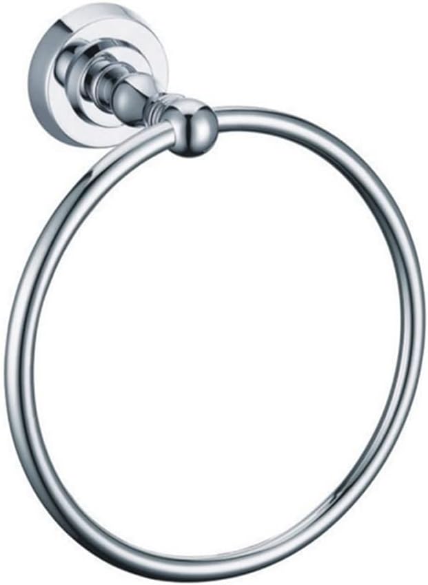 Bathroom Bath Towel Holder, Hand Towel Ring, Towel Ring, Hand Towel Holder Round Towel Hanger Wall Mount，Towel Ring Chrome-A