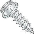 #10-16 x 2 1/2' Self Tapping Screws - Sheet Metal Screws, Type AB, Steel, Zinc Plating, Indented Hex Washer, Slotted Drive (Quantity: 1300 pcs)