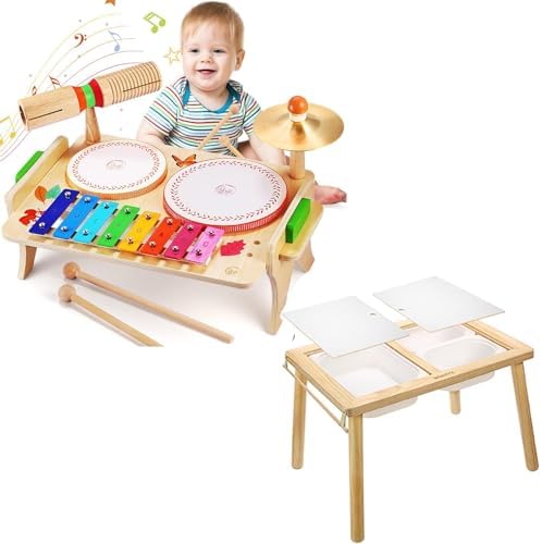 Wingyz Kids Drum Set for Toddlers + Multi-Function Sensory Tables