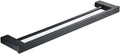 Bathroom Accessories Set Matt Black Finish Wall Toilet Paper Holder Towel Bar Shelf Brush Holders Bath Hardware Set 10 Choice,Double Towel Bar