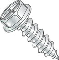 1/4'-14 x 3' Self Tapping Screws - Sheet Metal Screws, Type AB, Steel, Zinc Plating, Indented Hex Washer, Combo (Phillips/Slotted) (Quantity: 600 pcs)