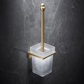 Bathroom Accessories Bathroom Shelf Towel Rack Paper Holder Toilet Brush Holder Towel Ranger Brushed Gold Brass Bath Hardware,Toilet Brush holder3