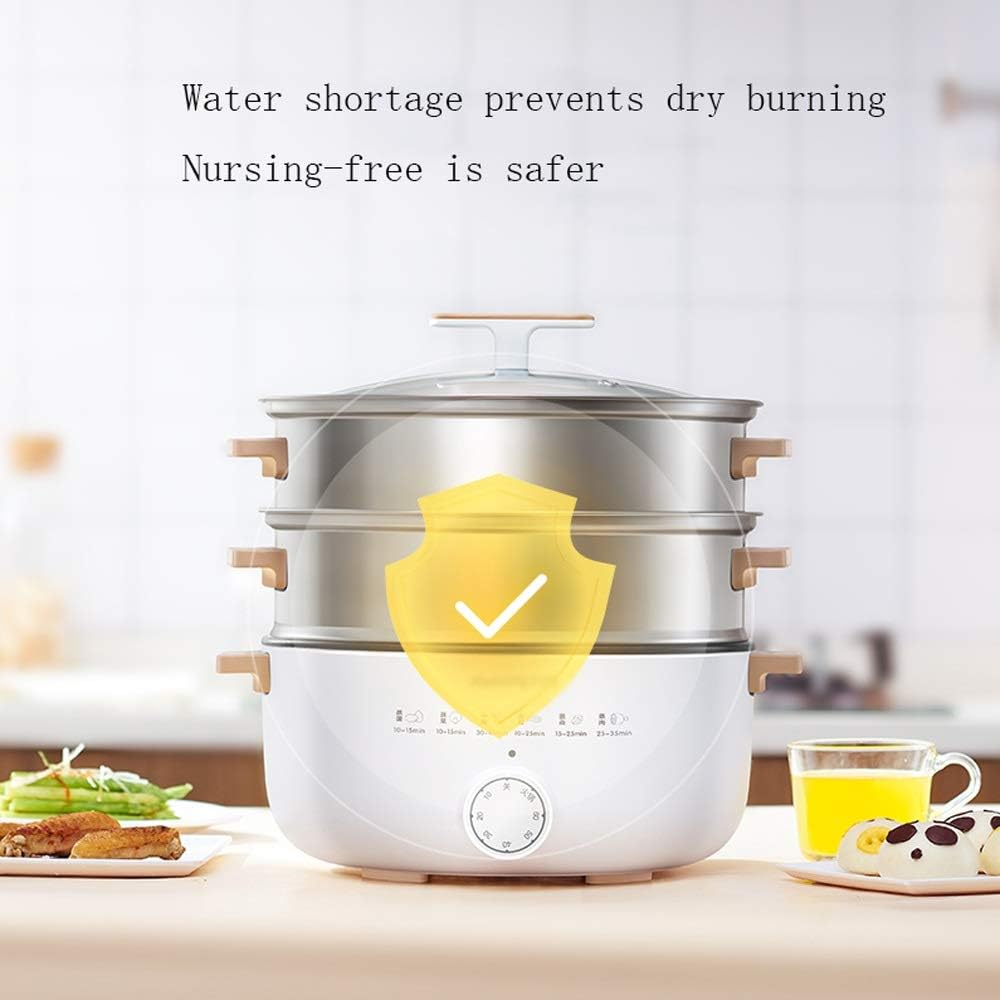 Home Use Electric Steamer 12L Bun Warmer 1500W Cooking Appliances Food Steamed