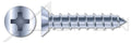 (2000 pcs) #10 X 2, Self-Tapping Sheet Metal Screws, Type A, Flat Undercut Phillips Drive, Steel, Zinc Plated and Baked