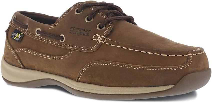 Rockport Work Men's Sailing Club RK6734 Industrial & Construction Shoe, Brown, 13 M US
