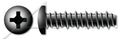 (5000 pcs) #12-16 X 3/4', Hi-Lo Self-Tapping Sheet Metal Screws, Pan Phillips Drive, Full Thread, Steel, Black Zinc