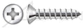 (150 pcs) #10 X 2, Self-Tapping Sheet Metal Screws, Type A, Oval Phillips Drive, 316 Stainless Steel