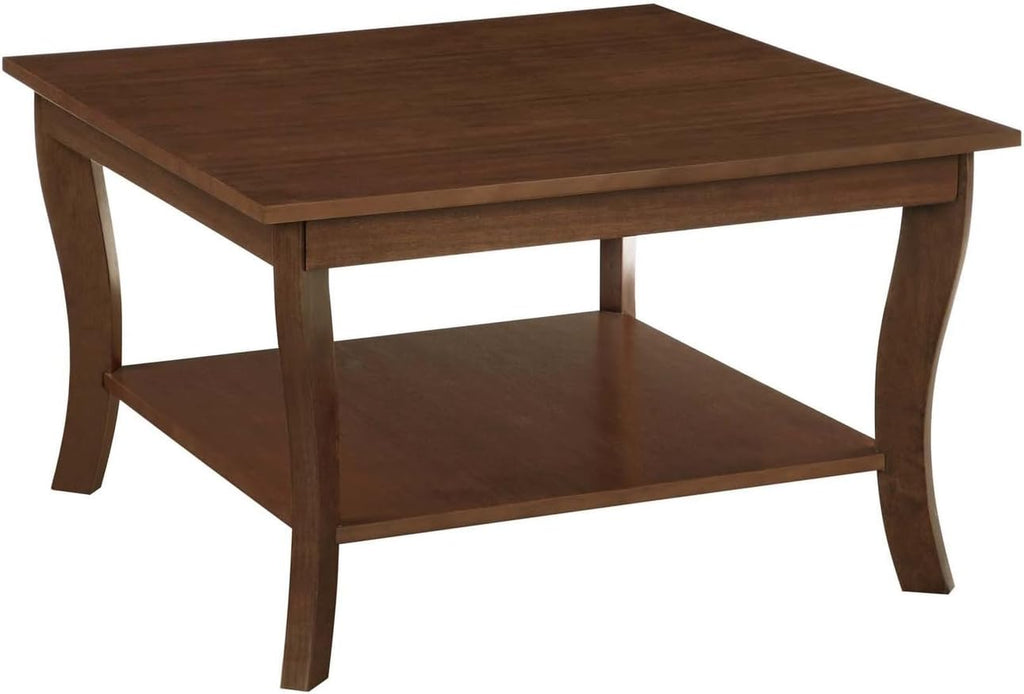 Convenience Concepts American Heritage Square Coffee Table, Espresso