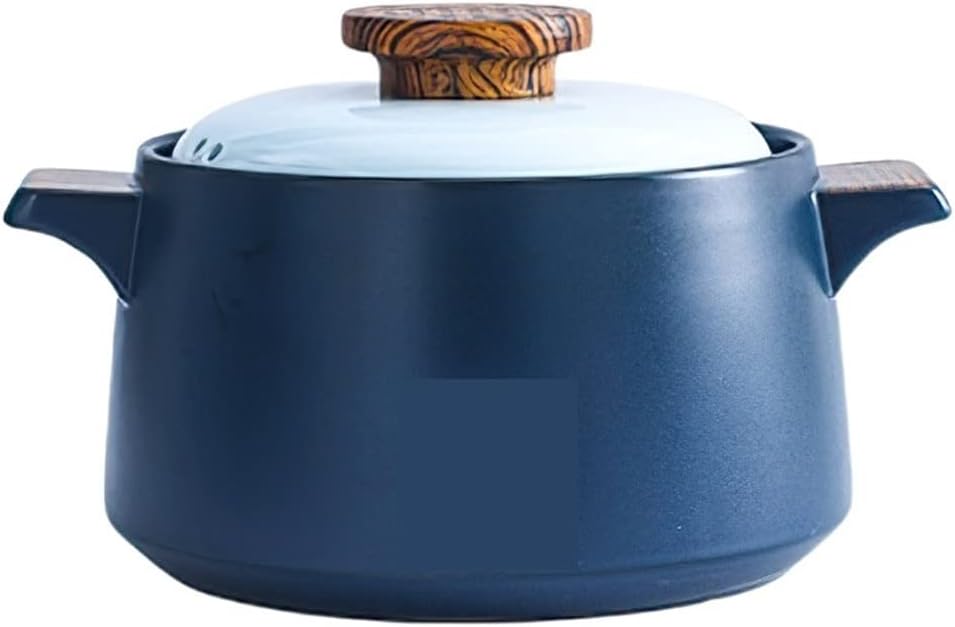 Soup Pot Ceramic Casserole Soup Pot Stew Pot Blue Frying Pan Household Cooking Appliances Kitchen Cooker