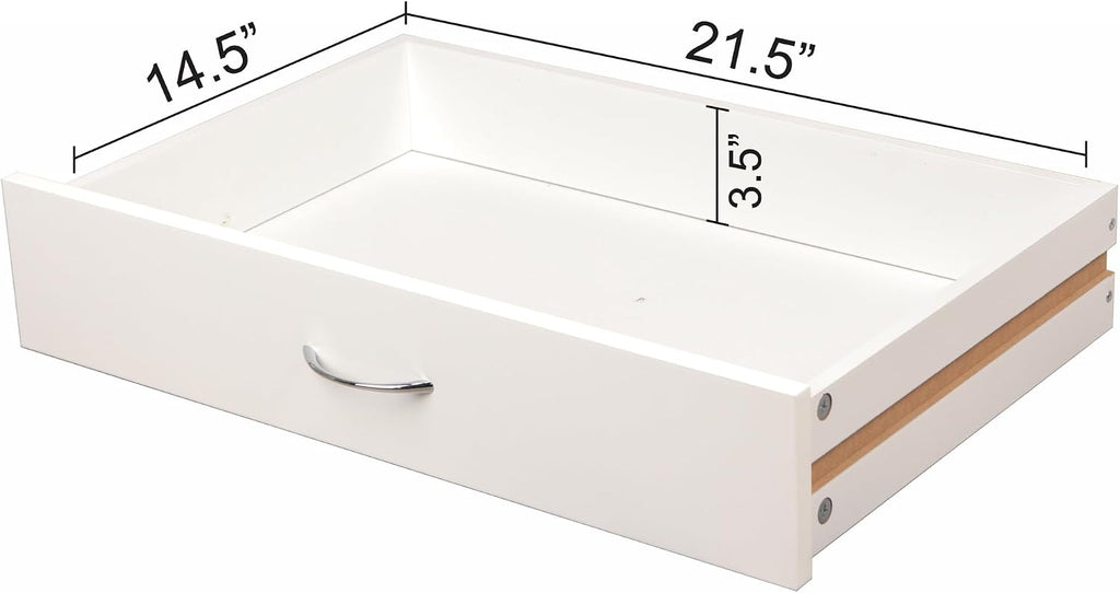 eHemco Kitchen Island Cart on Wheels with Drawer, Storage Cabinet, Shelf and Natural Bamboo Top Butcher Block, White Base | Drawer, Storage Cabinet, Shelf, Butcher Block