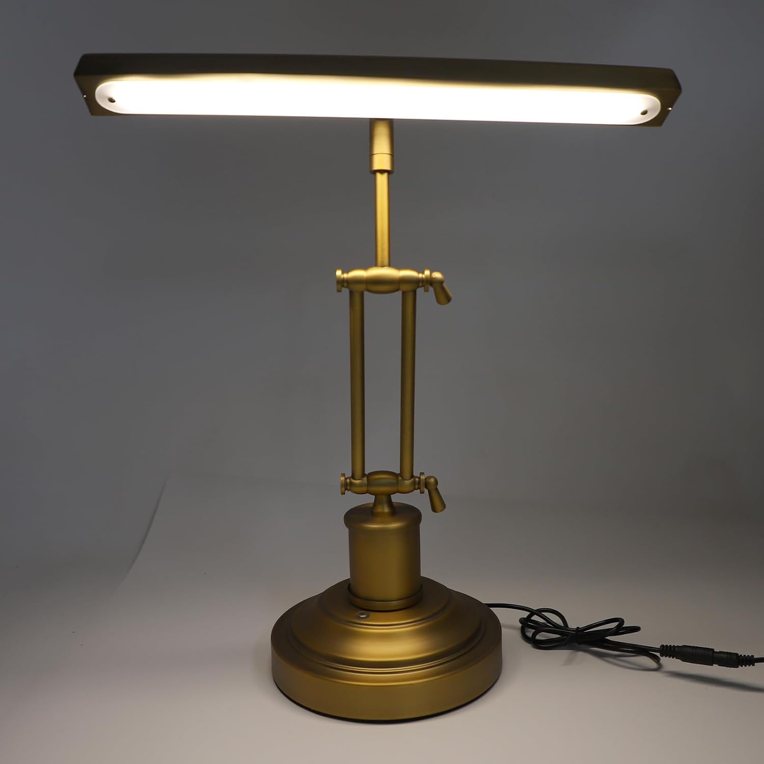 Piano Light for Grand & Upright Piano, Metal Piano Lamp with 3 Color Modes for Stand Pianos, 360° Rotatable Adjustable, Touch Control, 12W LED Music Stand Light, Desk Table Light