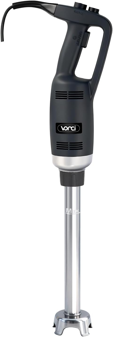 VONCI 500W Commercial Immersion Blender Handheld, 20' 304 Removable Shaft, Heavy Duty Stick Blender with Variable Speed 6000-20000RPM, Long Hand Mixer for Professional Kitchen Use.