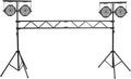 Portable DJ Lighting Truss Stand, Freestanding Metal T Bar Trussing Sturdy and stable Stand Tripod Exhibition lights Packages Heavy Duty Stage Lighting Truss with Anti Footbeds for Weddings Bars