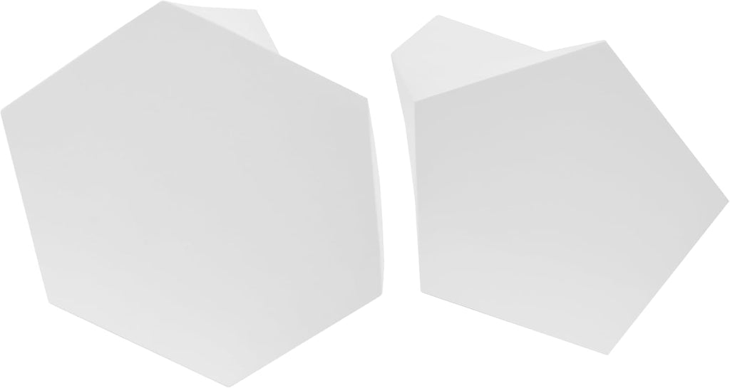 WILLIAMSPACE 30.25' White Nesting Coffee Table Set of 2, Modern Irregular Center Tables for Living Room, Magnesium Oxide Accent Side Table for Indoor & Outdoor, No Need Assembly (White)