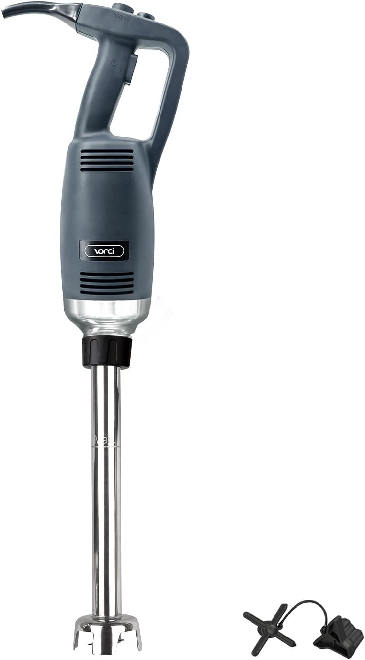 VONCI 750W Commercial Immersion Blender, Extra Heavy Duty Hand Blender with Variable Speed 8000-19000RPM, Handheld Stick Mixer with 22' SUS 304 Shaft, Commercial Emulsifier for Restaurant Kitchen.