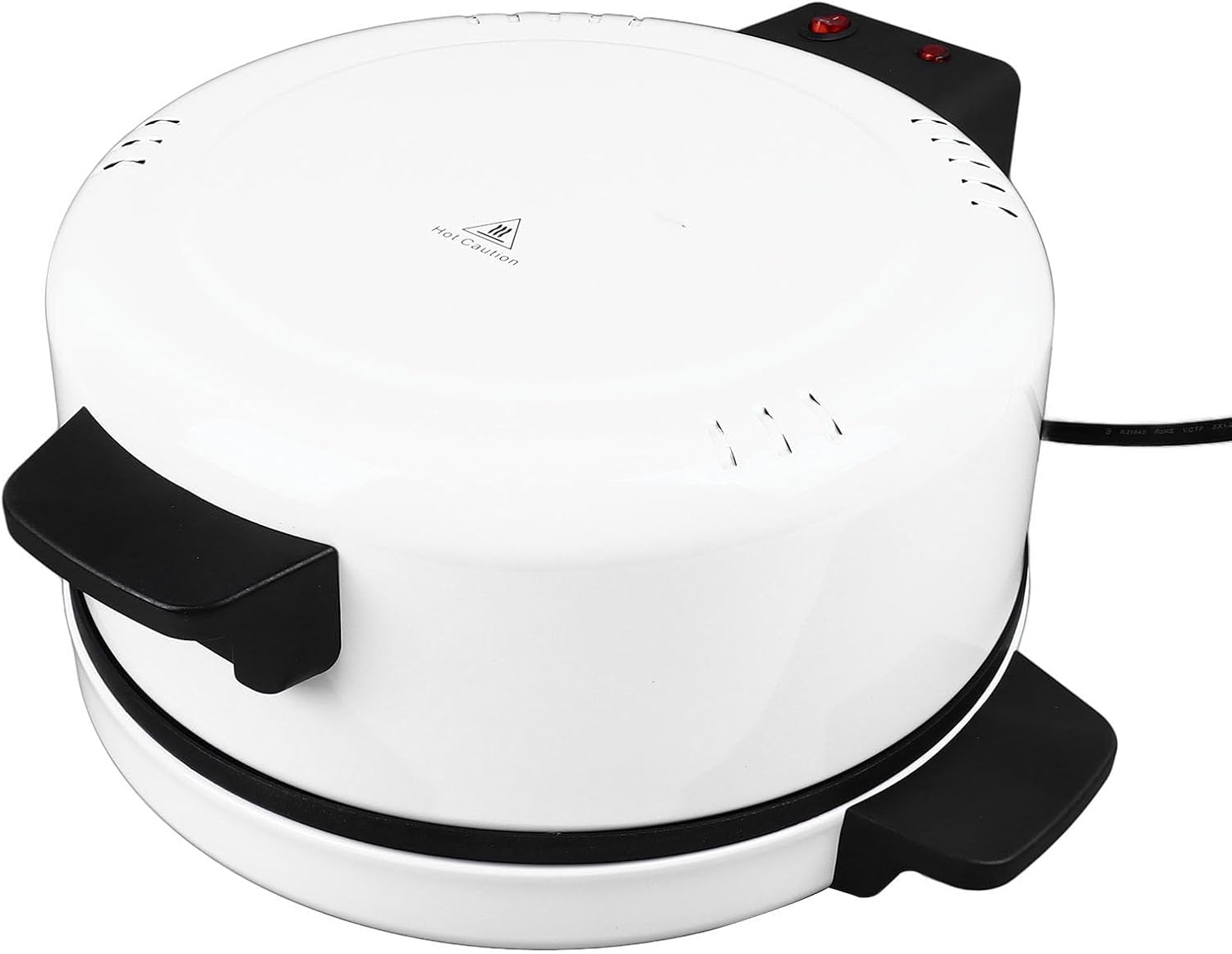 12 Inch Electric Pizza Oven, Portable Pita Bread Maker Machine 12 Inch Countertop Pizza Maker Bottom Anti Slip for Home Kitchen (US Plug 110V)