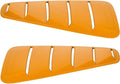Pre Painted Window Delete Panels Compatible with 2005-2009 Ford Mustang V6, Factory Style Valencia #U3 ABS Plastic Sun Rain Shade Guard Wind Vent Air Deflector by IKON MOTORSPORTS, 2006 2007 2008