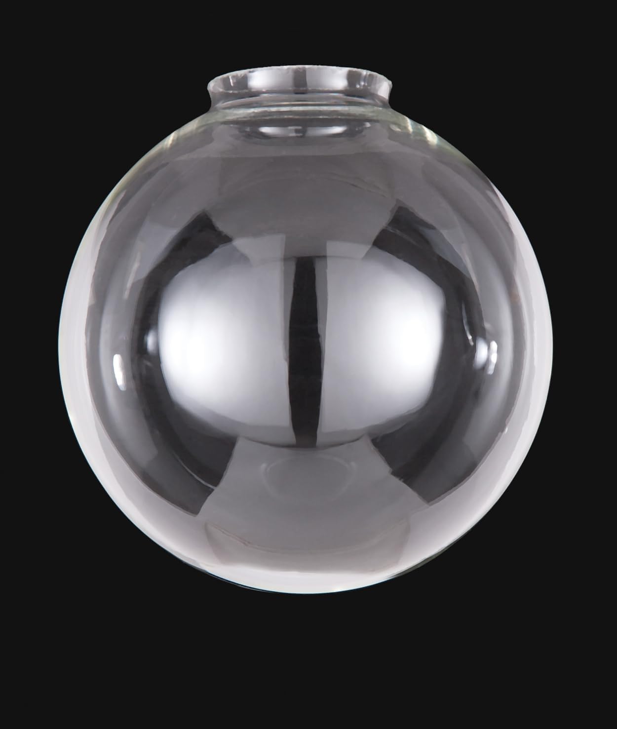 B&P Lamp® 8' Clear Glass Industrial Pendant Shade, 3 1/4' Fitter