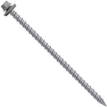 10 x 4 ABC Gray Metal Roofing Screws - Hex Washer Head- Self-Starting/Tapping - EPDM Washer. 1 x 250 Count Bag - 250 Screws