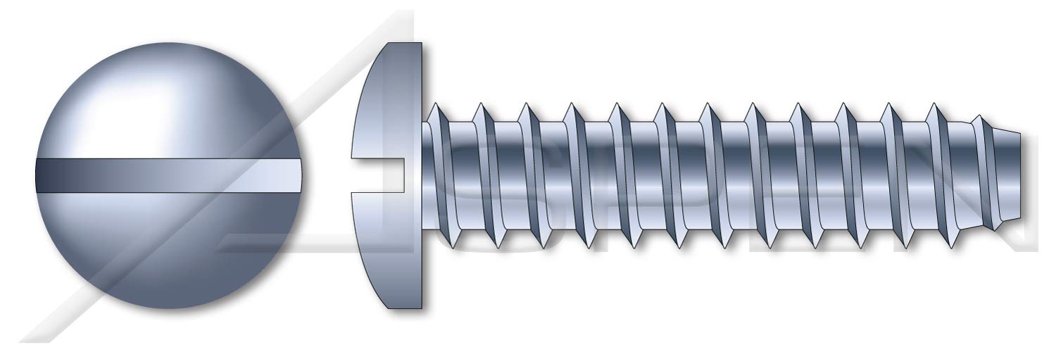 (3000 pcs) #10 X 2, Self-Tapping Sheet Metal Screws, Type B, Pan Slot Drive, Steel, Zinc Plated