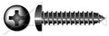 (1500 pcs) #10 X 2, Self-Tapping Sheet Metal Screws, Type AB, Pan Phillips Drive, Steel, Black Oxide