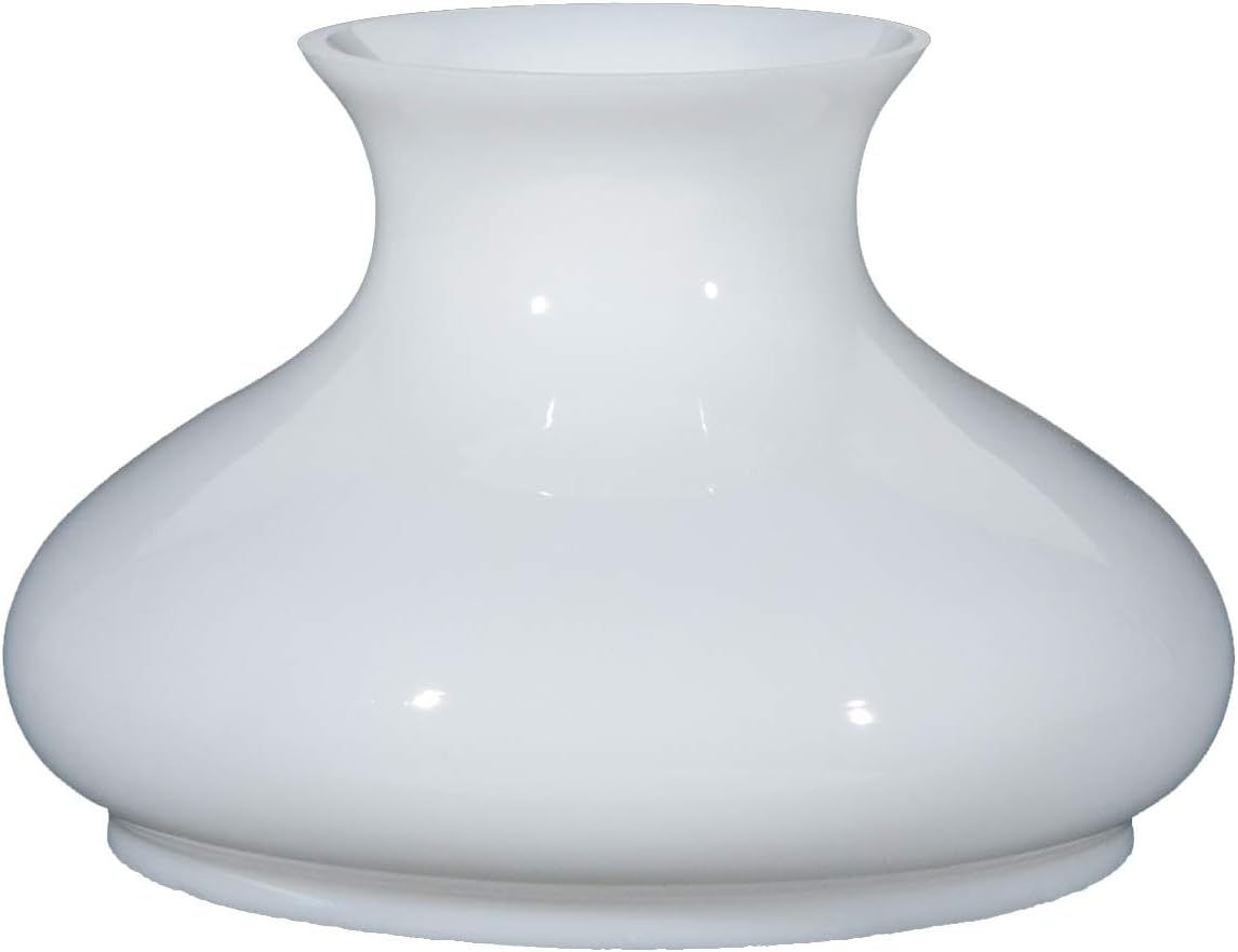 B&P Lamp® 7' Opal Glass Tam-O-Shanter Style Student Lamp Shade