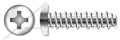 (750 pcs) #10-16 X 2, Hi-Lo Self-Tapping Sheet Metal Screws, Pan Phillips Drive, Full Thread, 410 Stainless Steel