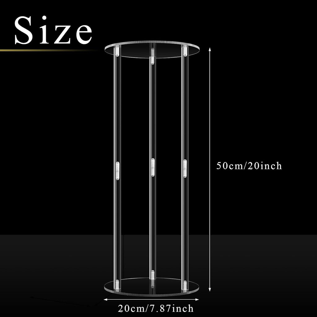 Teenyyou 10 Pcs 20 Inch Tall Acrylic Vase Wedding Centerpieces Clear Flower Stand Acrylic Centerpiece Stand Floral Vase Elegant Display Holder for Wedding Birthday Party Table Decorations
