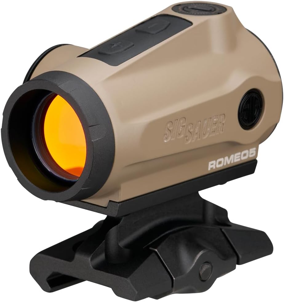SIG SAUER ROMEO5 GEN I & GEN II 2 MOA Dot Sight - 1x20mm Compact Durable IPX-7 Waterproof Shooting Rifle Sight with Parallax-Free Optical Design & 12 Illumination Settings