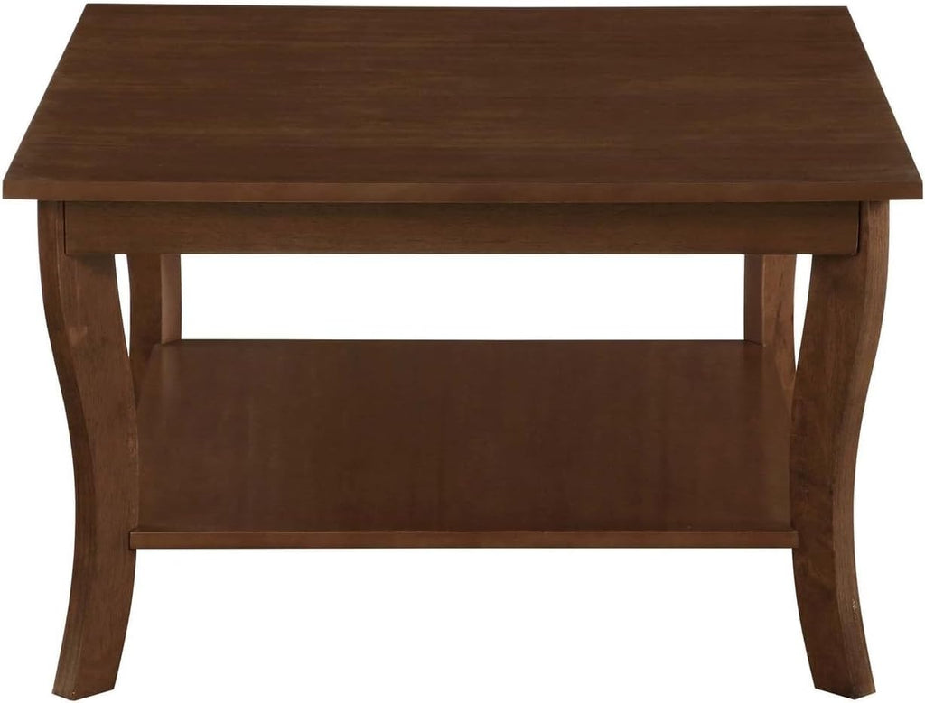 Convenience Concepts American Heritage Square Coffee Table, Espresso