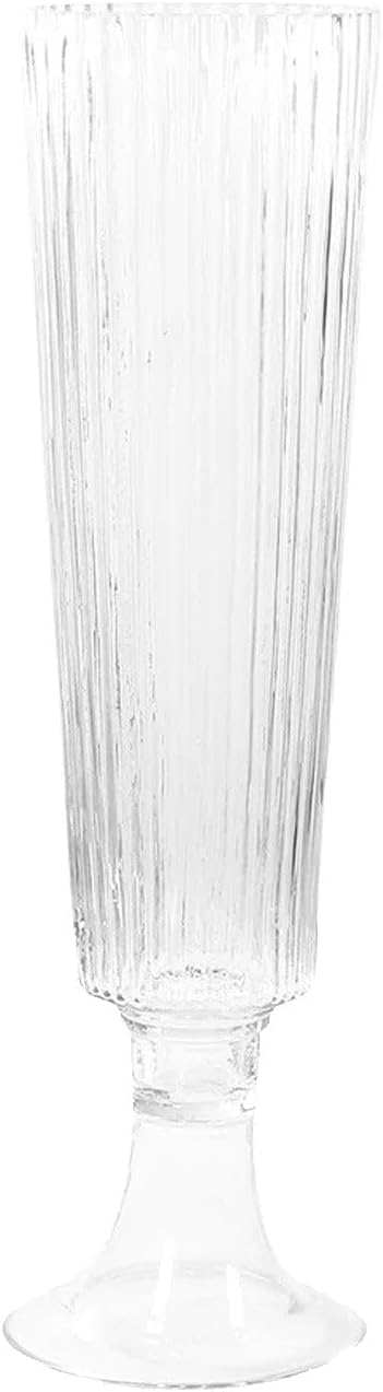 Efavormart 4-Pack Glass Design 20' Clear - Heavy Duty Floral Wedding Centerpieces
