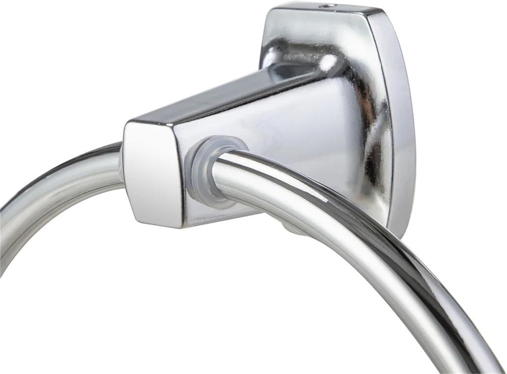 Towel Ring Chrome Steel Square Towel Rings Wall Mount for Kitchen Easy Installation Accessories for Hand Towels