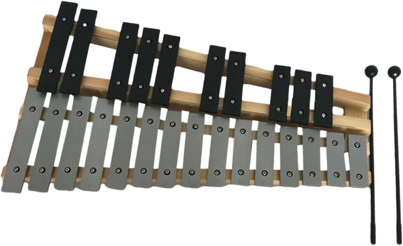 25 Note Glockenspiel Percussion Instrument Wood Xylophone for Kids Montessori Music Lessons Home Outdoor Performance