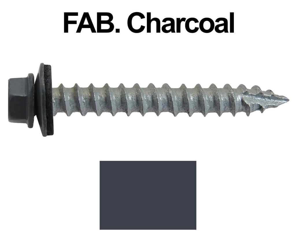 14x2 Metal Roofing Screws (FAB. Charcoal) (14X2 MRS CASE)