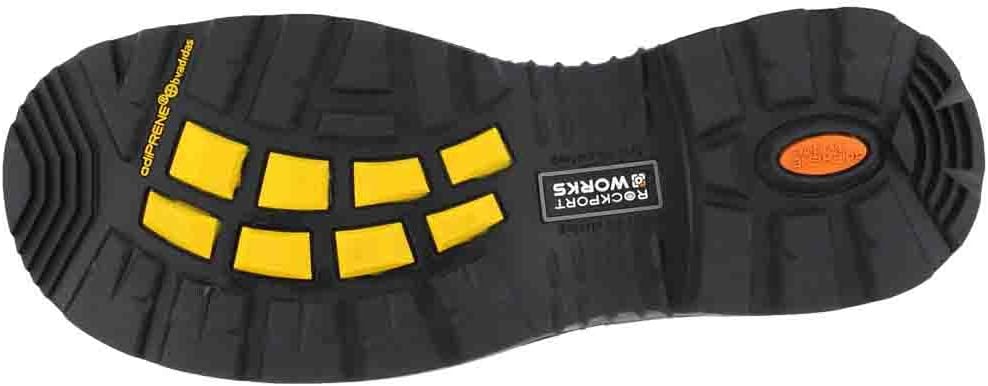 Rockport Mens More Energy 6 Inch Slip Resistant Composite Toe Work/Duty - Black