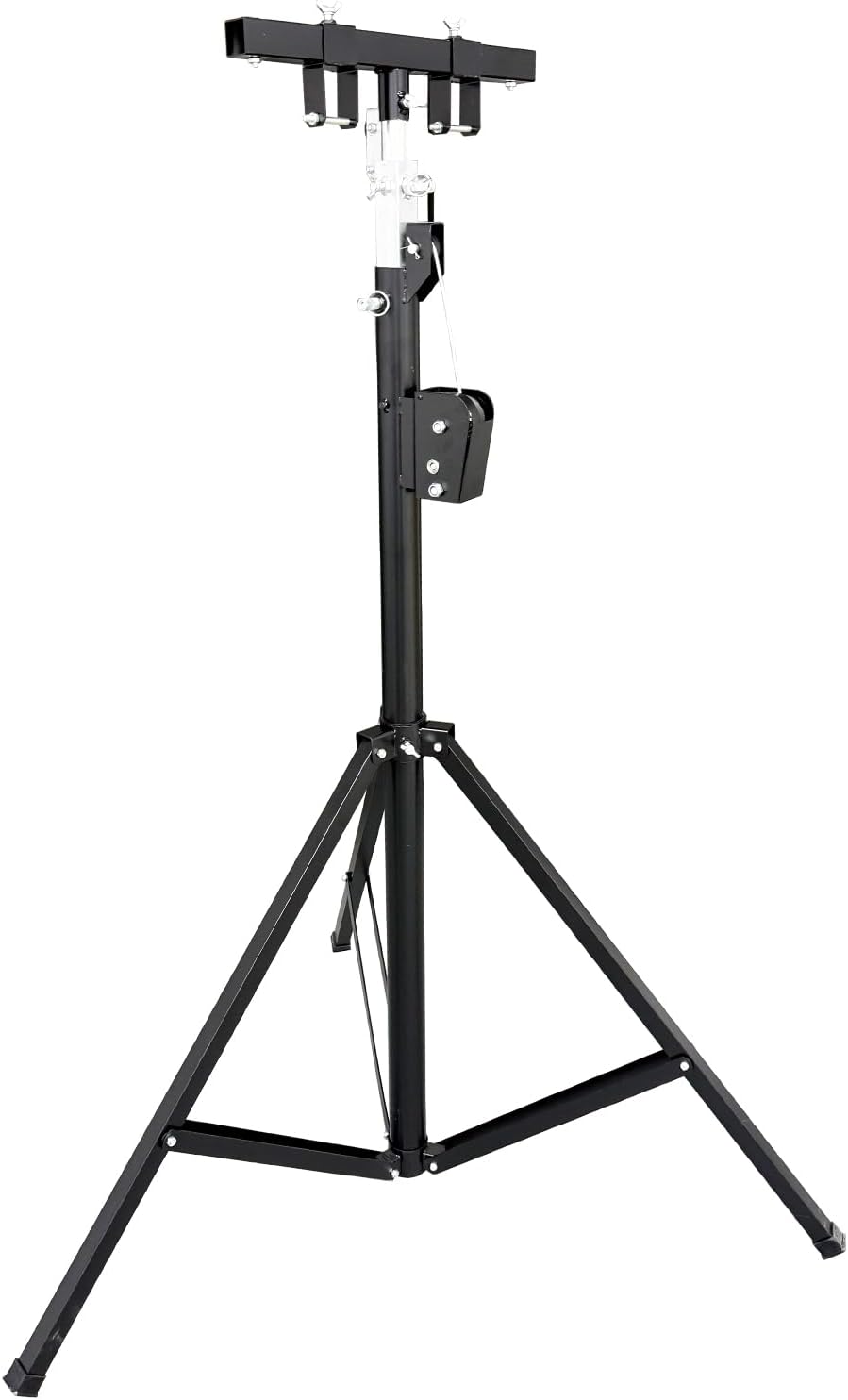 TECHTONGDA Light Trussing Stand 176LB Load Capacity DJ Light Stand, Crank Lighting Stand Speaker Truss, 5.91-13.12 FT Adjustable Height, Portable Music Equipment for Bands Clubs Stages