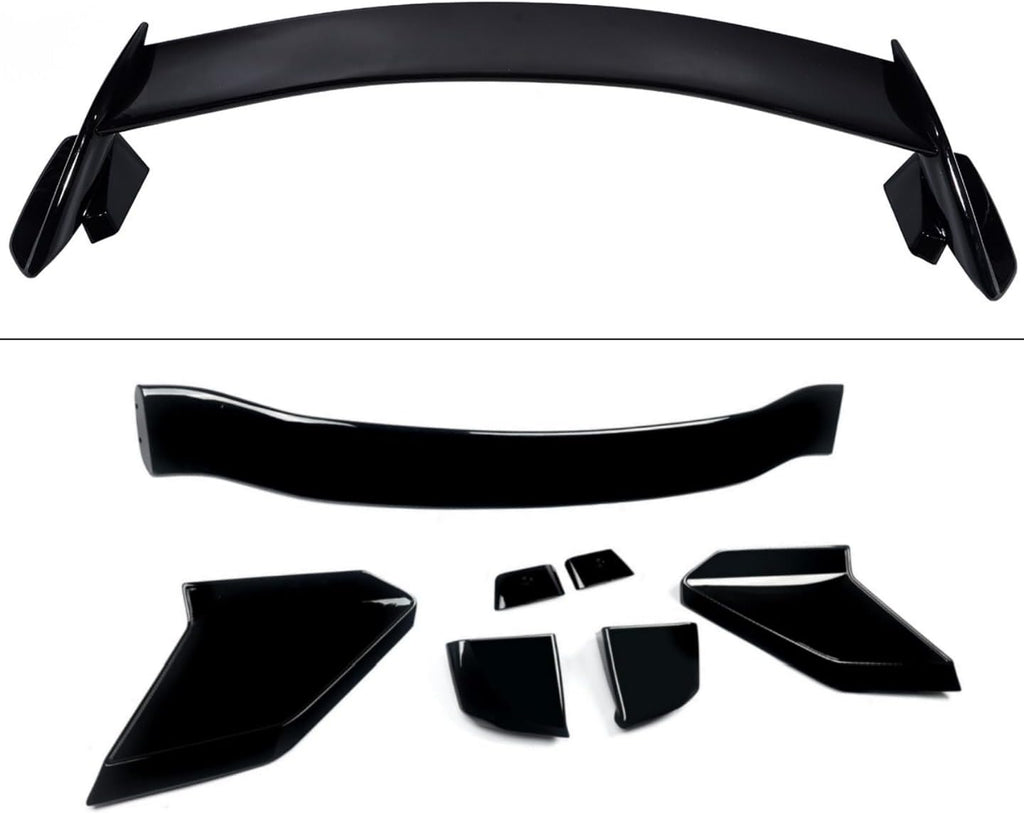 STSEV01 Rear Spoiler Wing Fit for Honda Civic Hatchback 2016-2021 EX/EX-L/LX/Sport/Touring (Hatchback Model only), Glossy Black HighKick Duckbill Type R Style DeckLid Lip Exterior Accessories