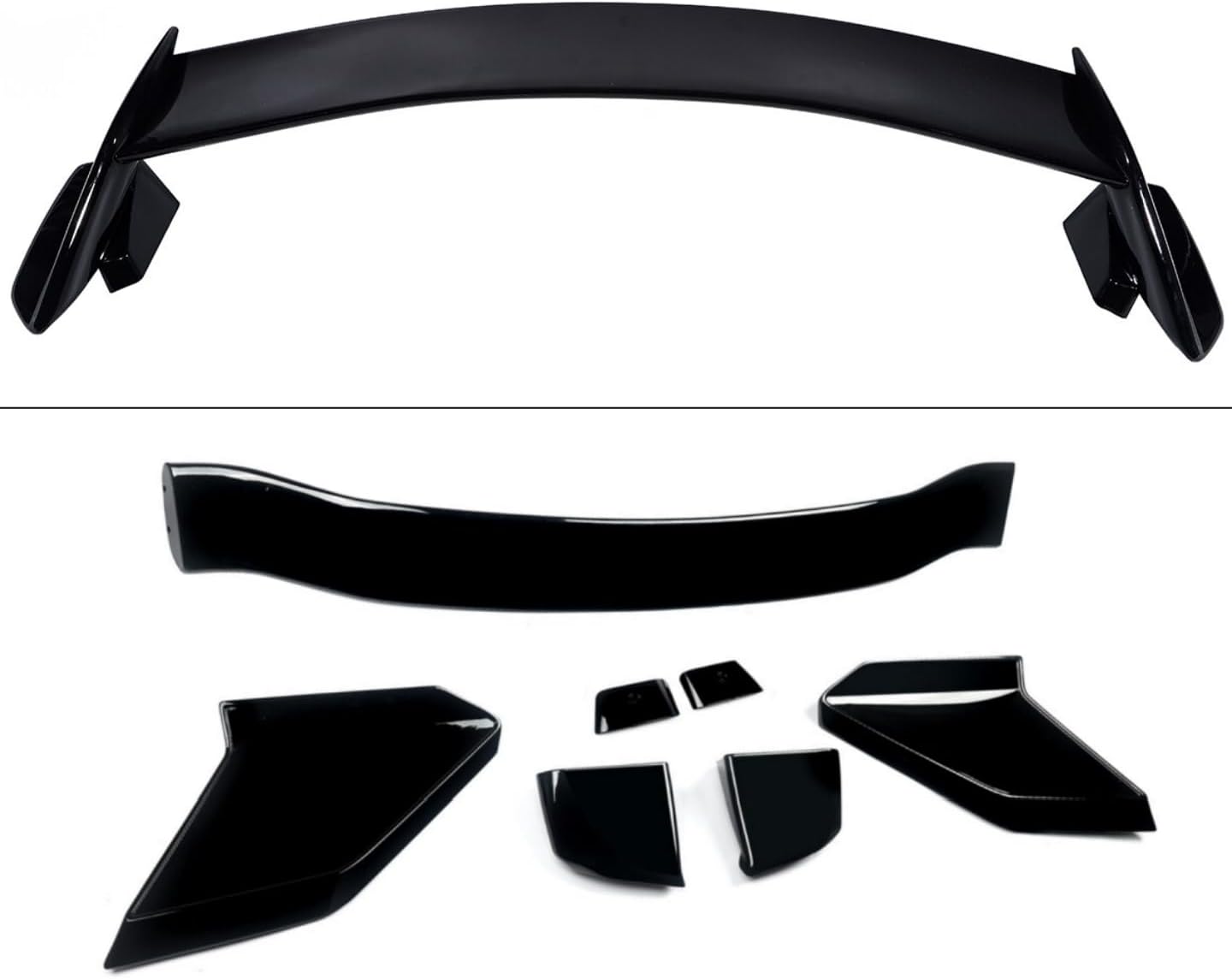 STSEV01 Rear Spoiler Wing Fit for Honda Civic Hatchback 2016-2021 EX/EX-L/LX/Sport/Touring (Hatchback Model only), Glossy Black HighKick Duckbill Type R Style DeckLid Lip Exterior Accessories