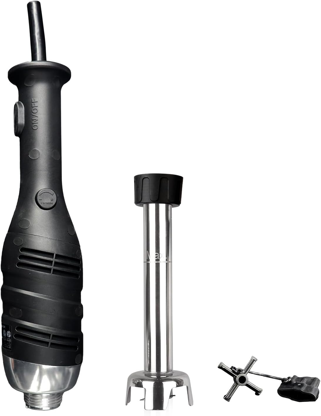 VONCI 280W Commercial Immersion Blender, Light Duty Hand Blender with Variable Speed 6000-20000RPM, Handheld Stick Mixer with 9.5' Detachable Shaft, Professional Blender for Restaurant Kitchen.