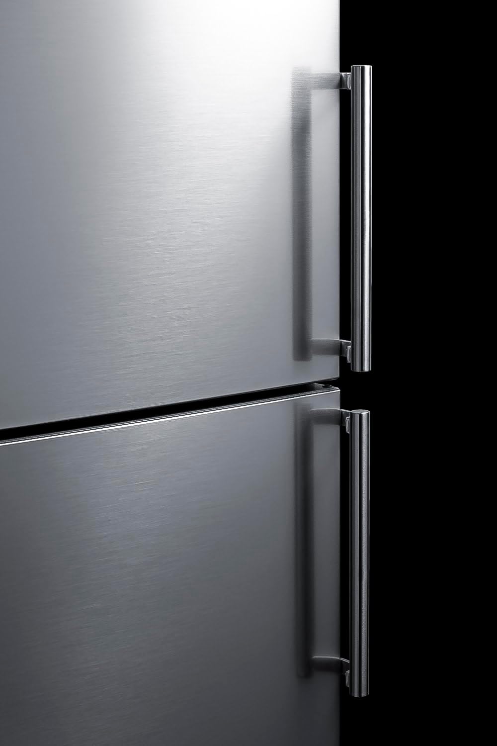 Summit Appliance FFBF235PL 24' Wide Bottom Freezer Refrigerator, Energy Star, LED Lighting, Stainless Steel (LHD)