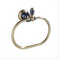 Bathroom Bath Towel Holder, Hand Towel Ring, Oval Towel Rings, Chrome Metal Towel Bars Holder, Towel Hangers Storage Wall Mounted Accessories Bath Towel Racks