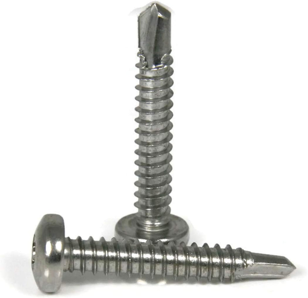 #12-14 Pan Head Torx Self Tapping Screws 410 Stainless Steel Self Drilling TEK Point #12-14 x 3/4' Qty 250