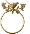 LSLYTQ Antique Brass 1pcs Bath Towel Set, Bird Towel Ring, Carved Toilet Paper Holder, Creative Towel Bar, 18 Inch Bathroom Accessories