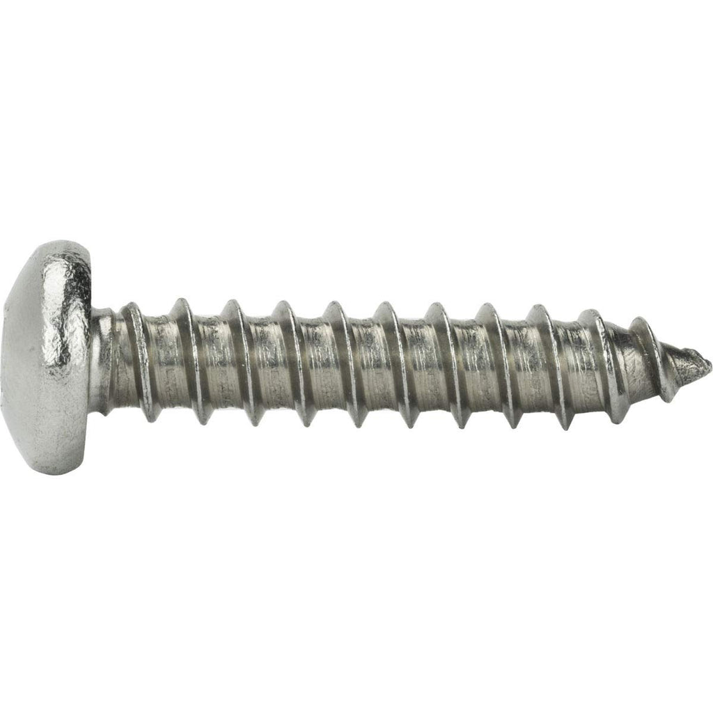 #10 x 2 Square Drive Screws Self Tapping Pan Head Sheet Metal Stainless Qty 250