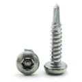 Torx w/Pin Tamper Proof Security Pan Self Driller TEK-3 Screw 410 Stainless Steel - #10 x 2 (T-25) Qty-250