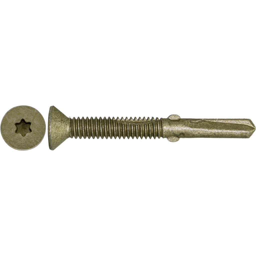 12x2 Reamer Reamer Tek Torx/Star Head Self-Drilling Wood to Metal Screws - for Flatbeds, Trailers - T-30 Torx Screw Head 5 Pound CASE 3060 Screws