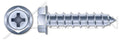 (1500 pcs) #10 X 2, Self-Tapping Sheet Metal Screws, Type A, Hex Indented Washer Phillips Drive, Steel, Zinc Plated