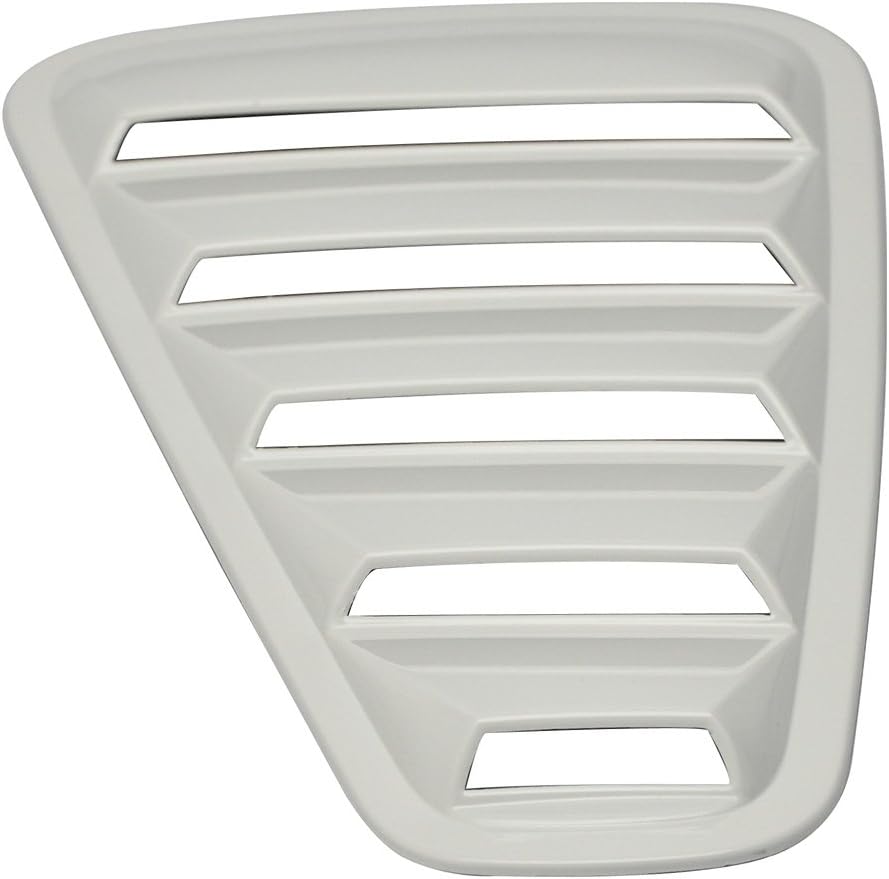 Pre Painted Window Delete Panels Compatible with 2005-2009 Ford Mustang V6, Factory Style Hi Performance White #HP ABS Plastic Sun Rain Shade Guard Wind Vent Air Deflector by IKON MOTORSPORTS, 2006