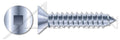 (2500 pcs) #10 X 2, Self-Tapping Sheet Metal Screws, Type AB, Flat Square Drive, Steel, Zinc Plated and Baked